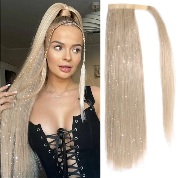 Pony w/ Tensil Clip Hair Extension ❤️ - Picture 1 of 5